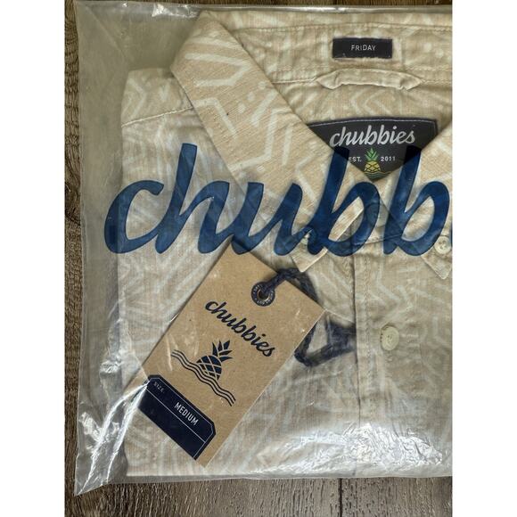 Chubbies Resort Weave Friday Shirt, The No Such Thing, Men’s Medium NEW NEW - Picture 3 of 8